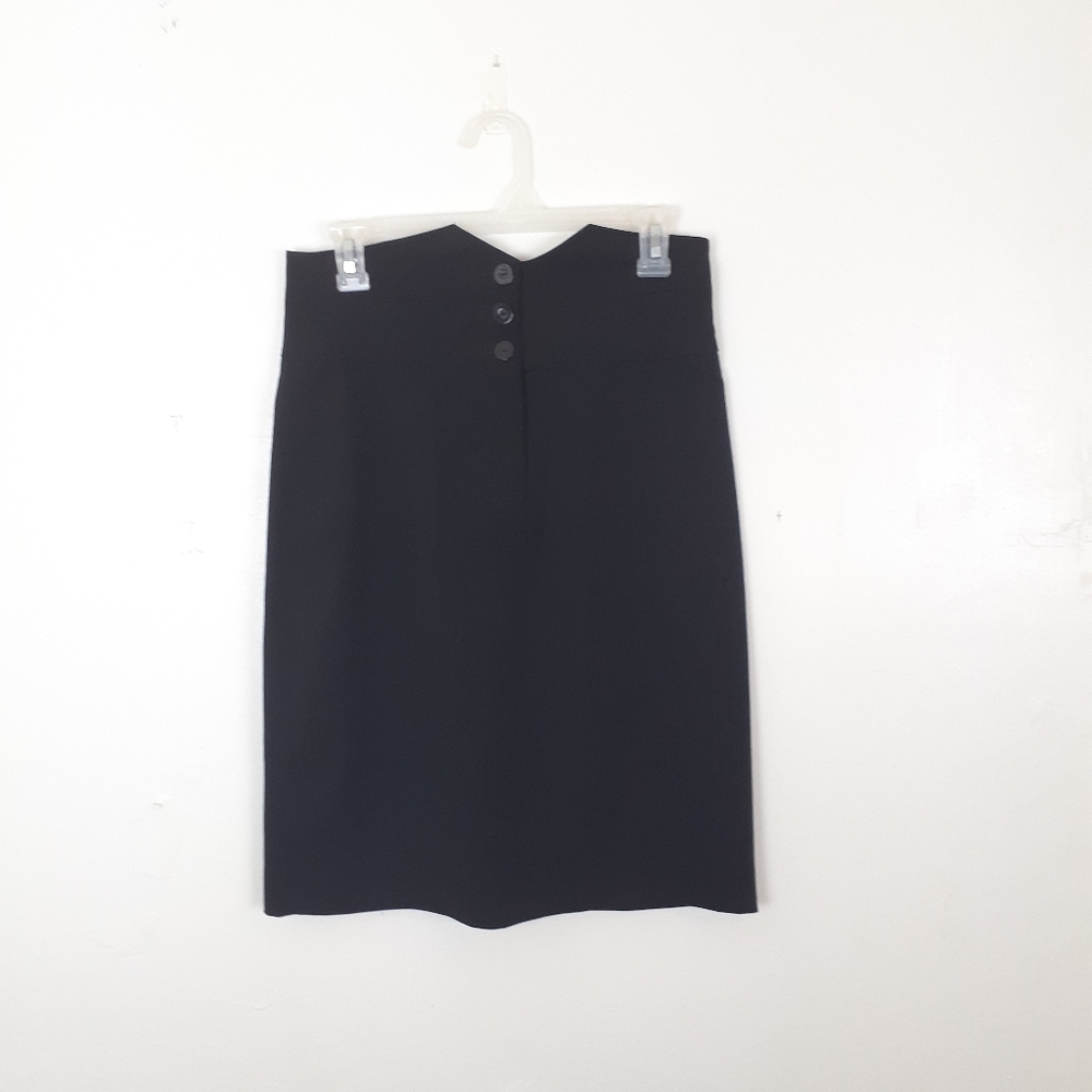 Kensie Knee Length Pencil Skirt Black Sz 6 Business Casual